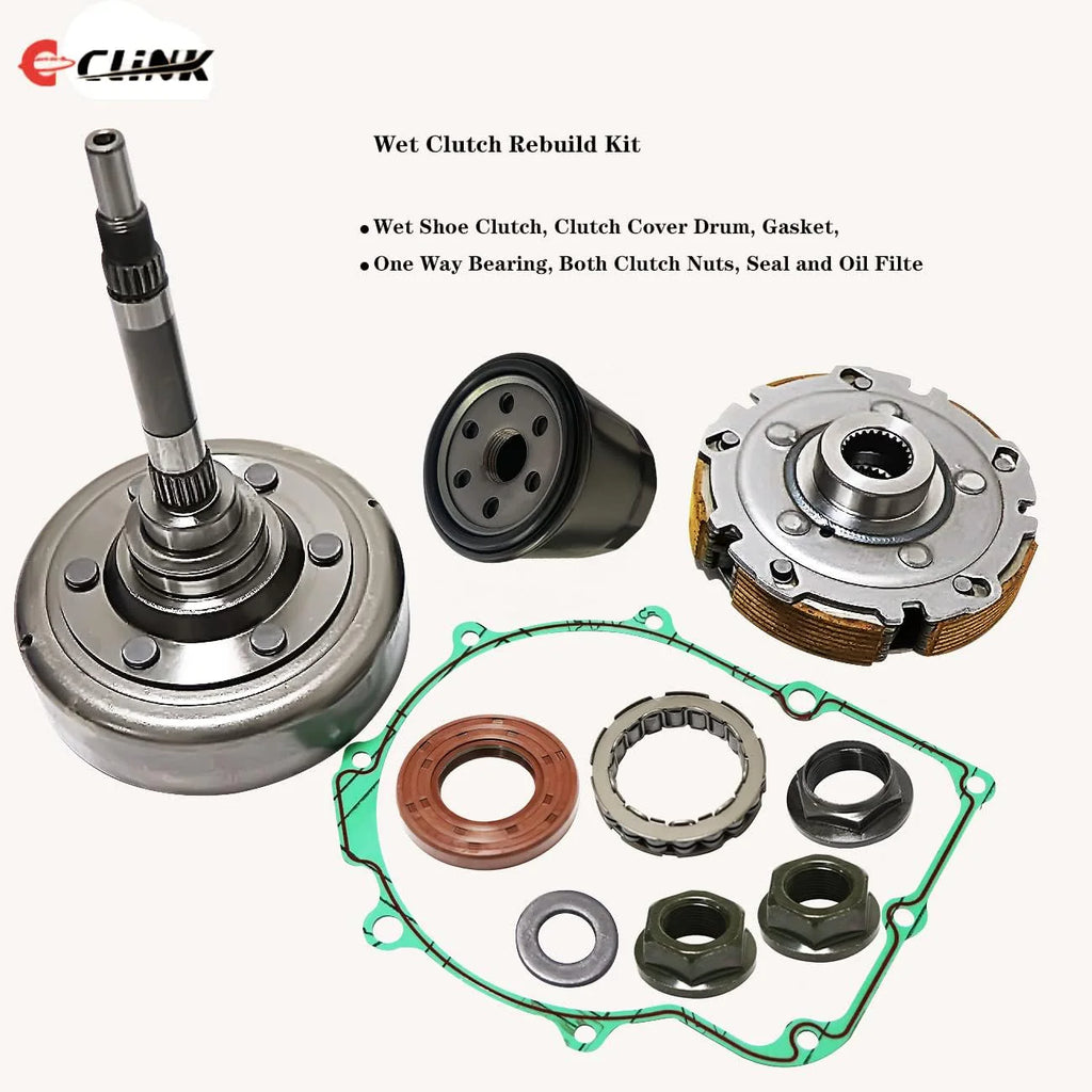 Wet Clutch Rebuild Kit,Shoe,Drum,One Way Bearing,Filter,Nuts Fits for HiSUN UTV 500 700,HS700,MSU500,MASSIMO Bennche COLEMAN POWERSPORTS QLINK Supermach - image 7