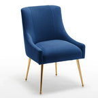SEYNAR Set of 4 Modern Glam Boucle Velvet Dining or Vanity Chairs with Rear Handle - image 26