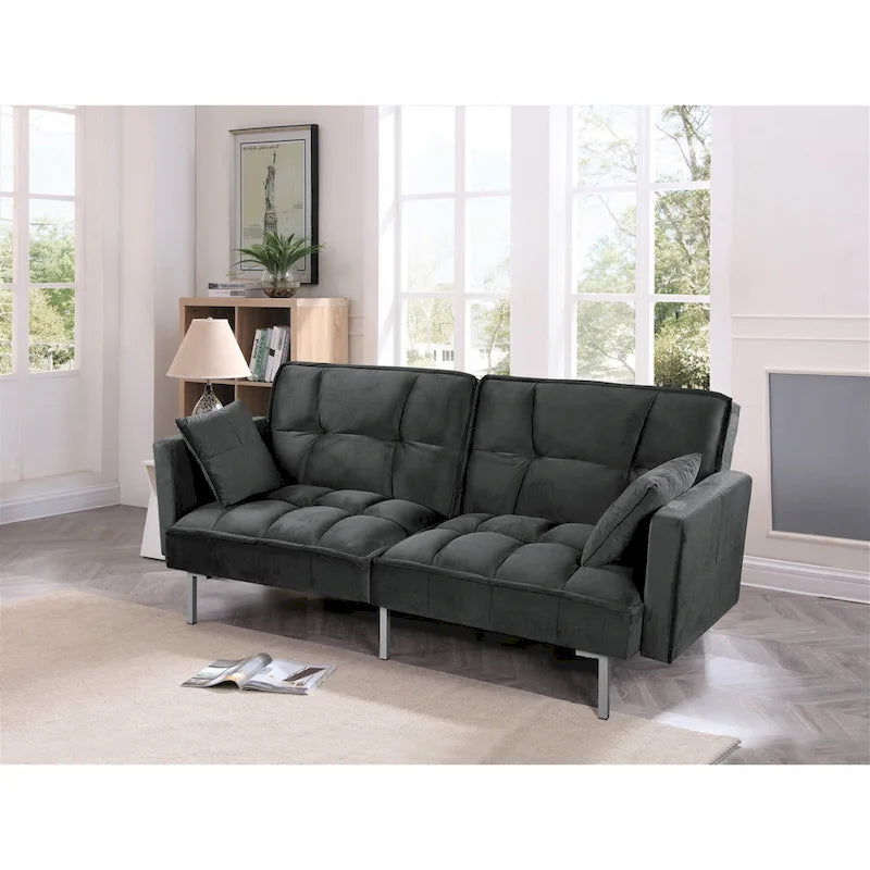 Bernal 75.6-Inch Velvet Sleeper Sofa Bed - image 5