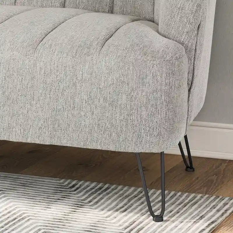 Christopher Knight Home Lupine Contemporary Fabric Loveseat with Hairpin Legs - image 15