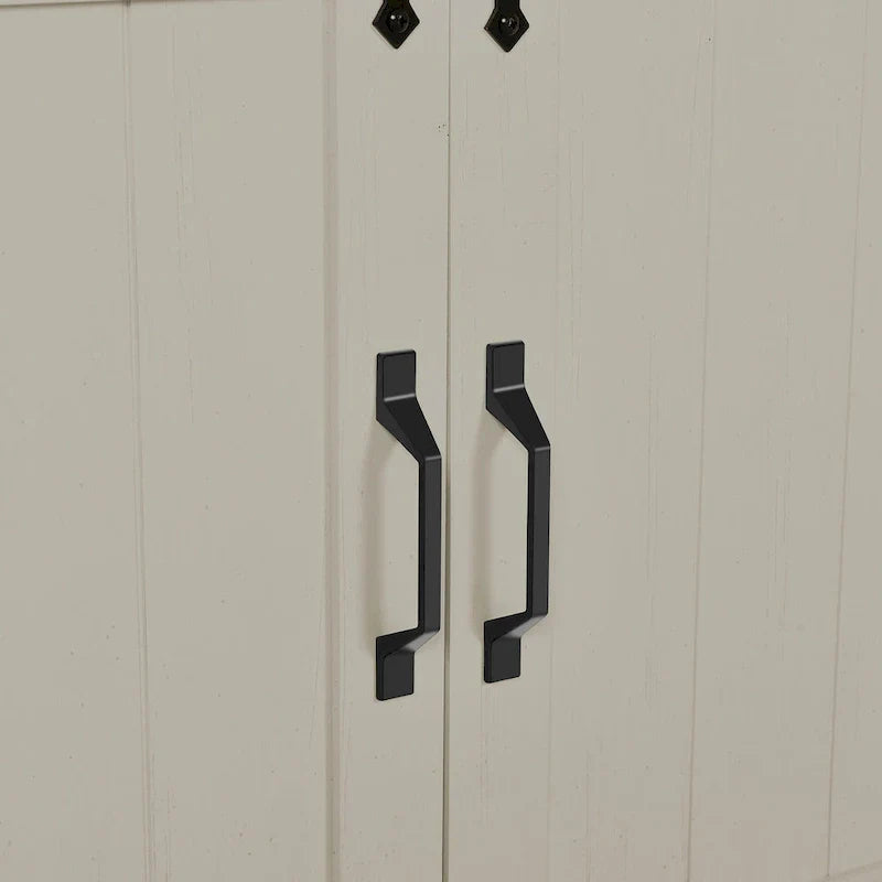 Moasis Farmhouse Industrial Sideboard Buffet Cabinet with Doors and Shelving - image 8