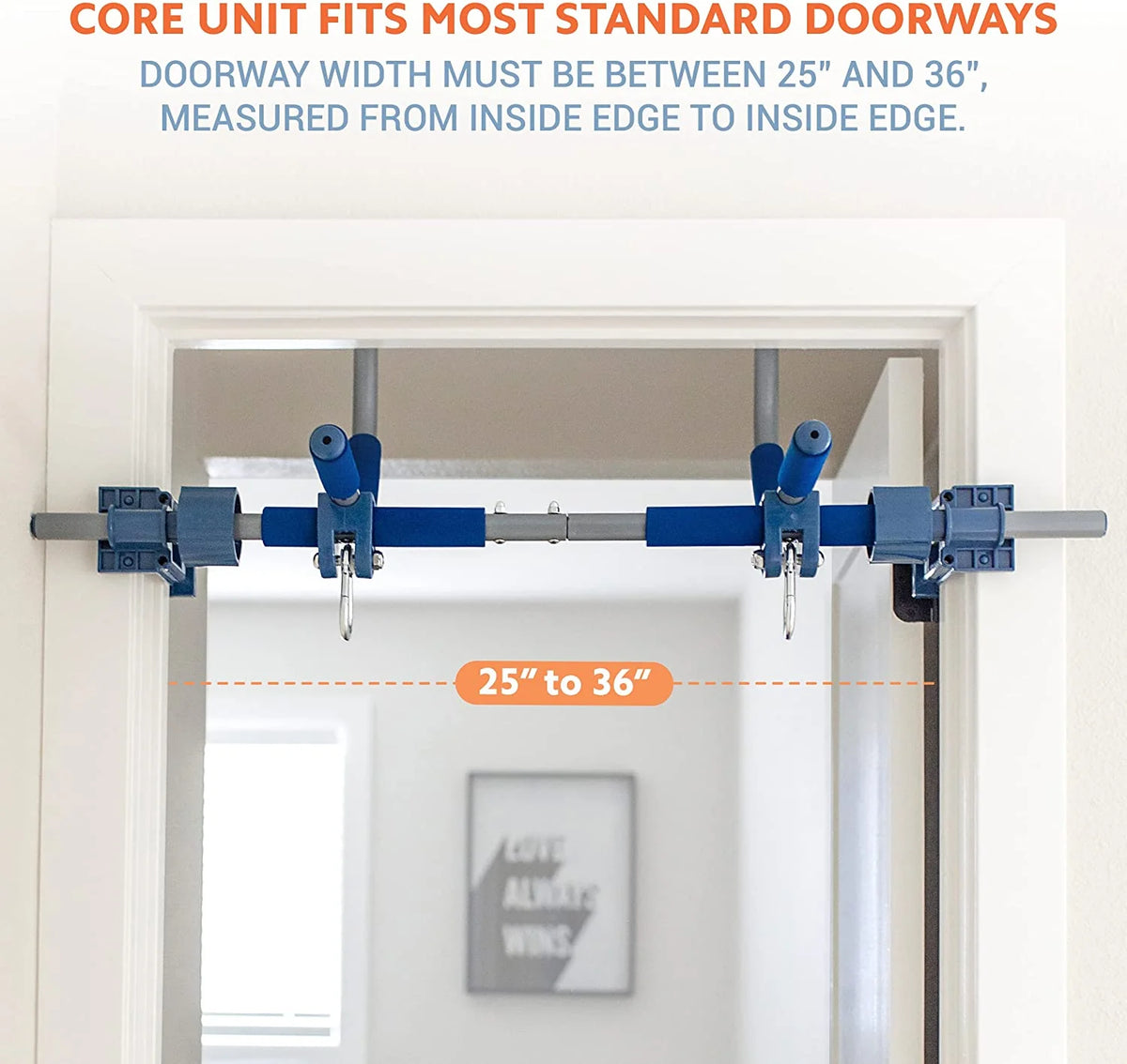 6 Piece Indoor Doorway Gym Set for Kids – Indoor Swing for Kids Includes Kids Swing Chair, Rings, Hanging Trapeze, Ladder, Swinging Rope & Pullup Bar - image 20