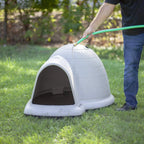 Petmate Indigo Dog House (Igloo Dog House. Made in USA with 90% Recycled Materials. All-Weather Protection Pet - image 13