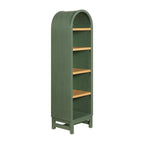 Better Homes & Gardens Juliet Narrow Arch Bookcase, Deep Green and Light Honey - image 9