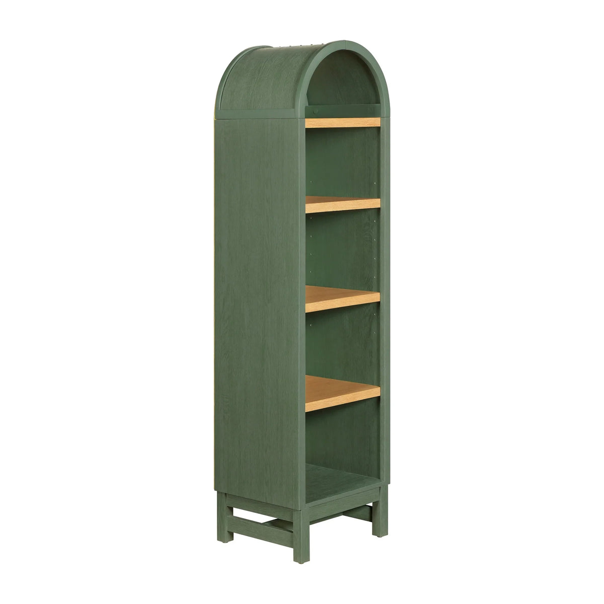 Better Homes & Gardens Juliet Narrow Arch Bookcase, Deep Green and Light Honey - image 9