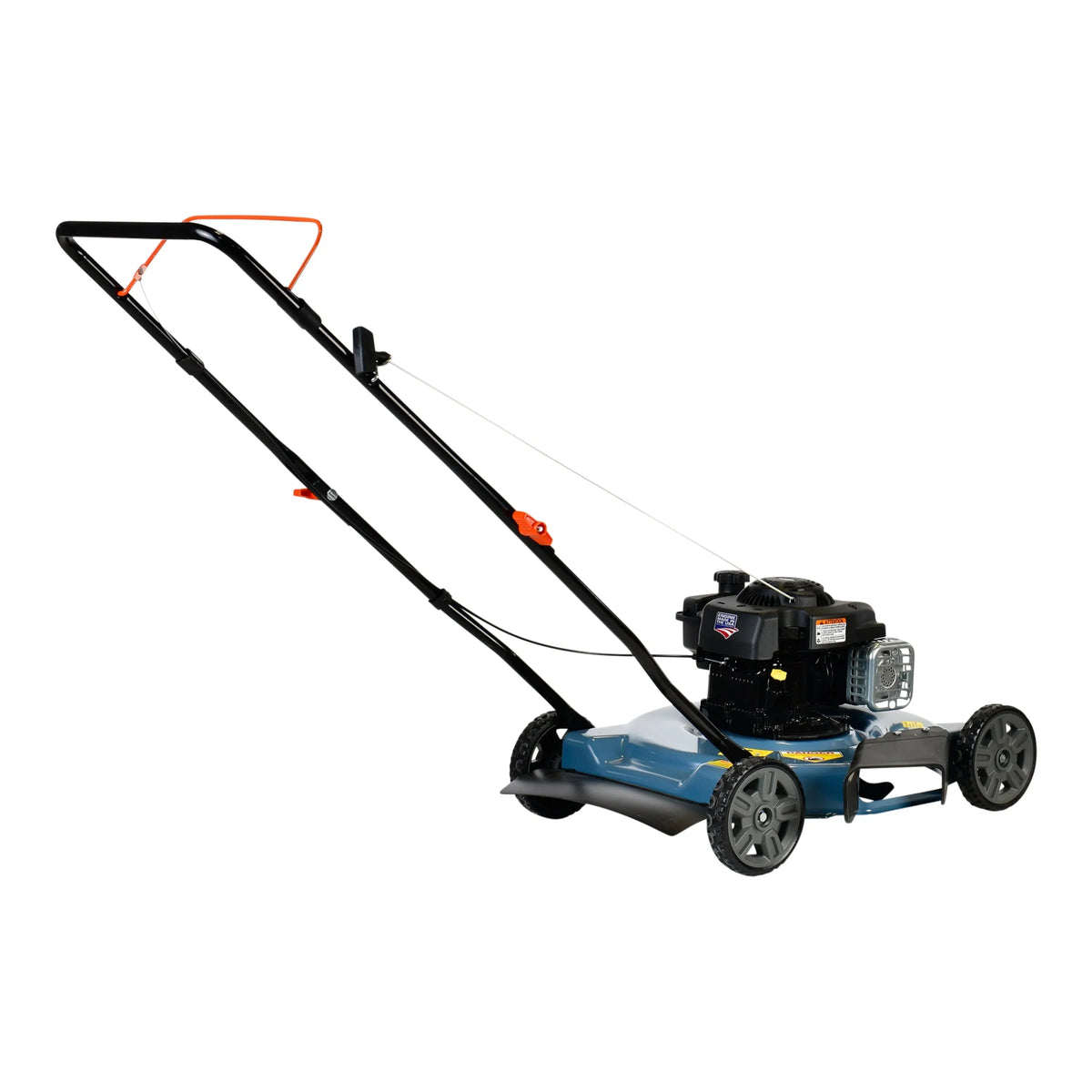 SENIX Gas Lawn Mower, 20-Inch, 125 cc 4-Cycle Briggs & Stratton Engine, Push Lawnmower with Side Discharge, 3-Position Height Adjustment, LSPG-L2, Blue - image 5