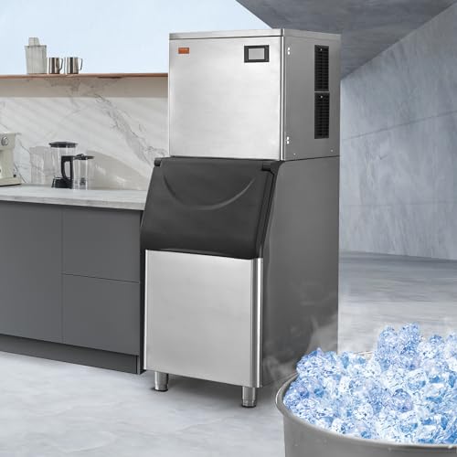 VEVOR Commercial Ice Maker, 360LBS/24H Ice Making Machine with 330.7LBS Large Storage Bin - image 7