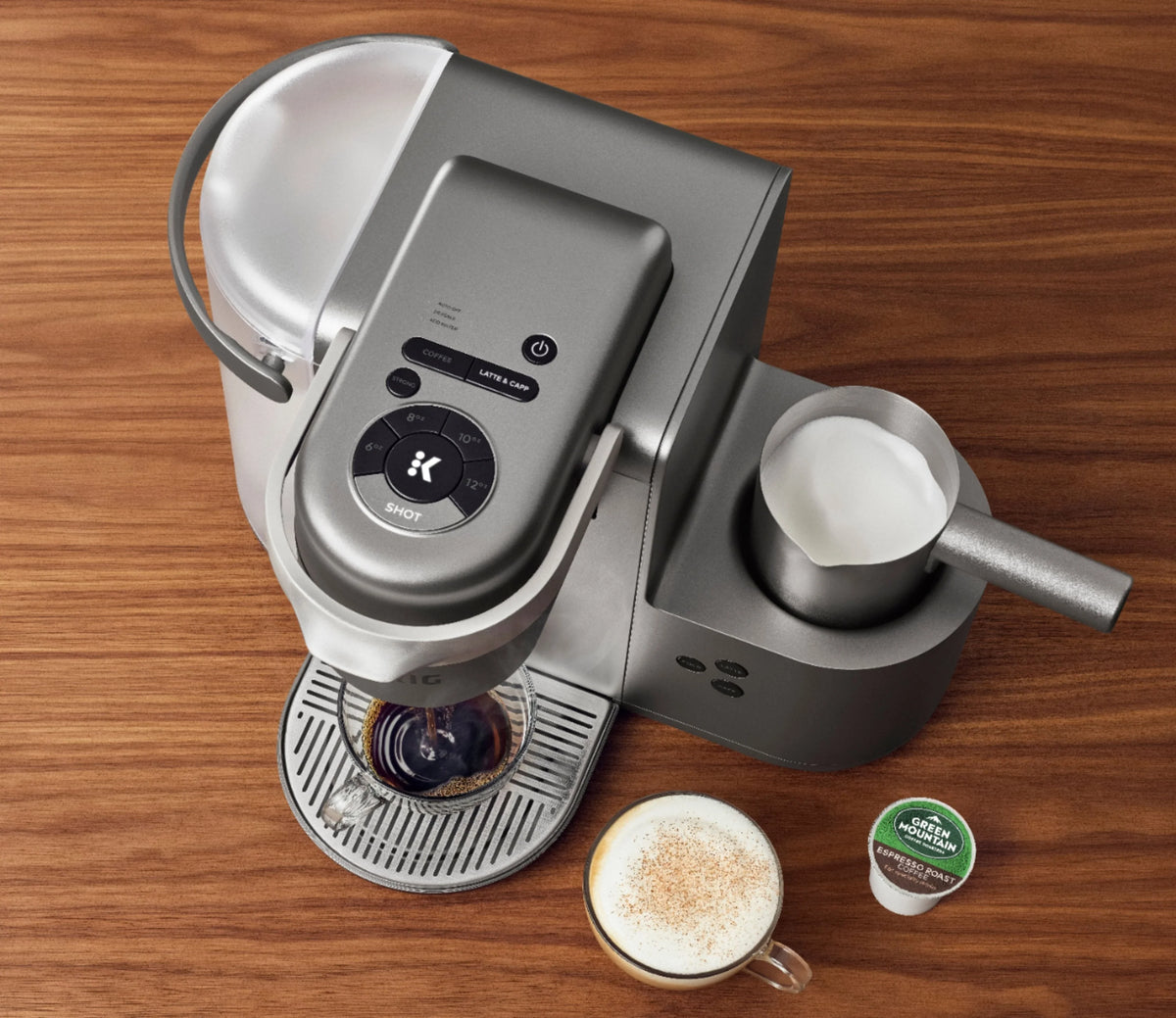 Keurig K-Cafe Special Edition Single Serve K-Cup Pod Coffee Maker with Milk Frother - Nickel 5000200558 - image 4