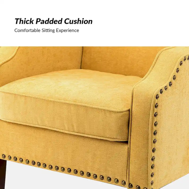 Set of 2 Lucretius Armchairs with Nailhead Trim by HULALA HOME - image 11