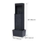 Teamson Home 37.99" Athena Outdoor Solar Powered Water Fountain - image 3