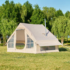 NAIZEA Tent for Camping with Pump - Air Glamping Tents, Easy Setup Blow up Tent, Waterproof Oxford Inflatable Tent, 4 - 6 Person Cabin Tent with Mesh & Chimney Window - image 4