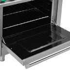 36 in. Commercial Oven Range 2 Hot Grates and 24" Flat Griddle Stove NSF 153,000BTU - image 2