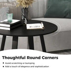 Gymax 36-Inch Round Solid Wood Dining Table for 4 with Pedestal Base - image 10