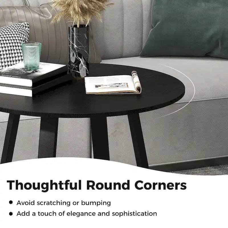 Gymax 36-Inch Round Solid Wood Dining Table for 4 with Pedestal Base - image 10