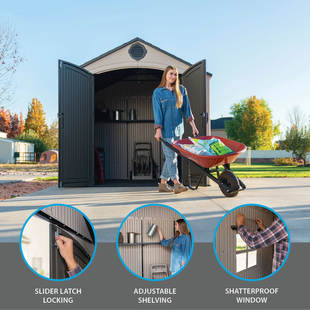 2025 Lifetime 8 Ft. x 10 Ft. Outdoor Storage Shed - image 3