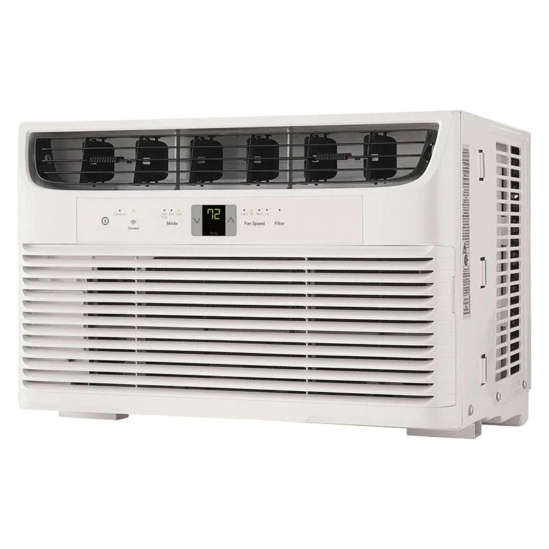 8,000 BTU Window Air Conditioner with WiFi & Remote, Multi-Speed, Eco Mode, White - image 1