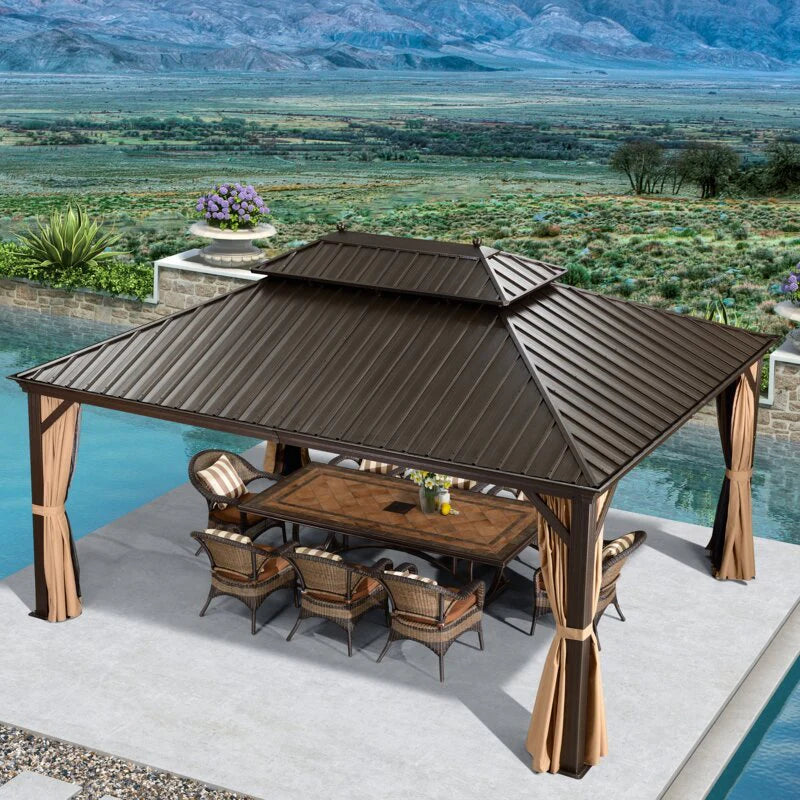 16 Ft. W x 12 FT. D Aluminum Patio Gazebo - image 3