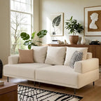 Contemporary Deep Seat Sofa with Cushions, Elevated Legs, Cozy Living Room Seating, Ideal for Apartments - image 5