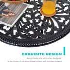 Nuu Garden 3-Piece Black Bistro Patio Set - image 2