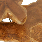 East at Main Live-Edge Teak Wood Table with Iron Legs - image 8