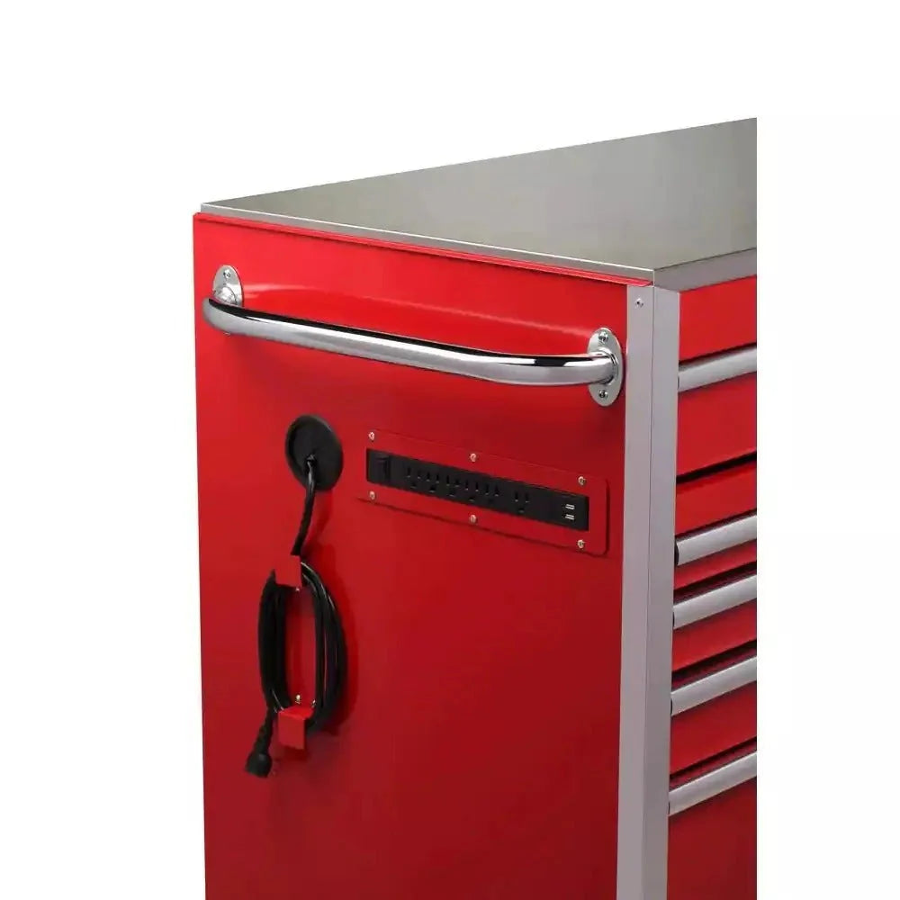 Heavy-Duty 72 in. W x 24 in. D 15-Drawer Tool Chest  Stainless Steel Top and Dual Locks Mobile Workbench - image 4