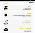 21'' Outdoor Ceiling Fan with Light, Plug in Ceiling Fan with Remote, Gazebo Fans Outdoor Hanging for Patios Waterproof, Wet Rated Hanging Fan with App Control - image 8