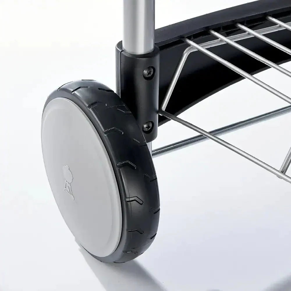 22 in. Performer Charcoal Grill in Black with Built-In Thermometer and Storage Rack - image 5