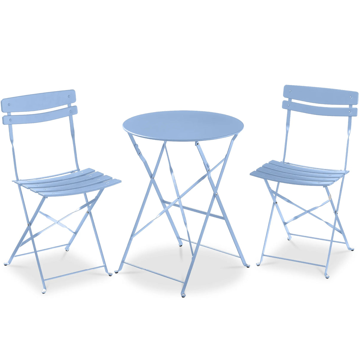 Best Choice Products 3-Piece Small Bistro Set, Folding Patio Furniture Set of 2 Chairs and Table - Black - image 45