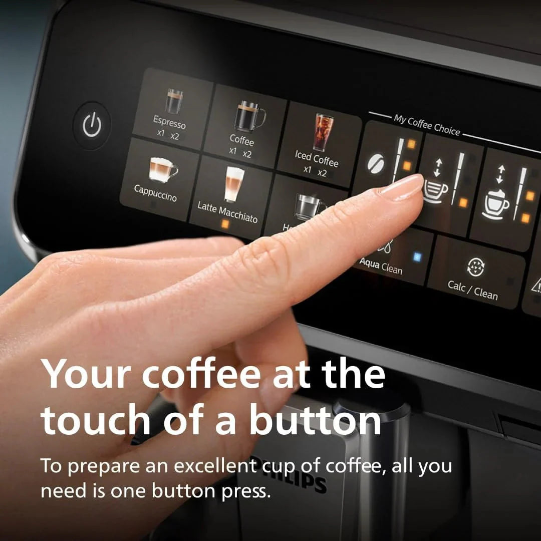 Philips Series 3300 Fully Automatic Espresso Coffee Machine - 6 Hot & Iced Drinks, LatteGo Milk System, 40% Quieter SilentBrew, Ceramic Grinder, Aquaclean Filter, Glossy Black (EP3341/50) - image 12