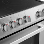 Cosmo 30 in. Stellar Collection 5.0 cu. ft. Electric Range with 4 Burner Glass Cooktop and Convection Oven in Stainless Steel - image 9
