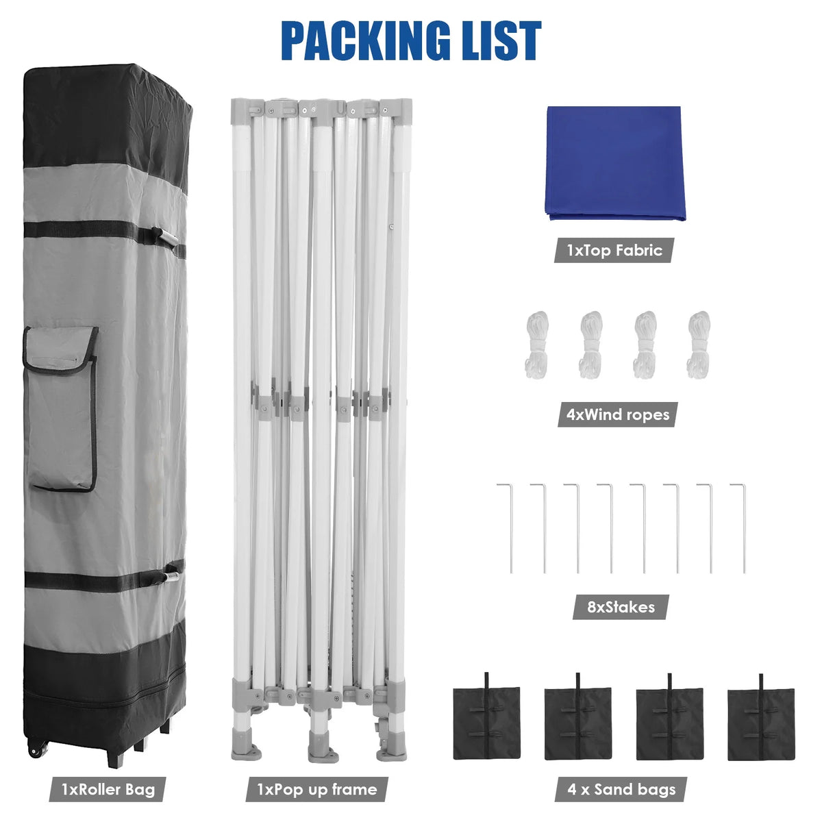 HOTEEL 10x15 Heavy Duty Canopy Tent ,Pop up Canopy for Parties Wedding,Commercial Easy up Gazebo with Roller Bag,UV 50+ &,White - image 40