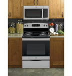 GE JVM3160RFSS 30 Over-the-Range Microwave Oven with 1.6 cu. ft. Capacity 2-Speed 300 CFM Venting in Stainless Steel - image 4