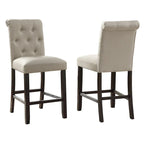 Roundhill Furniture Leviton 5-Piece Counter Height Dining Set in Antique Black Wood Finish - image 16