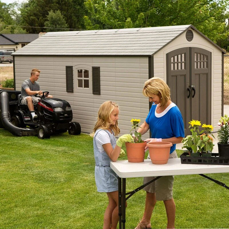 8 ft. W x 17.5 ft. D Plastic Storage Shed - image 5