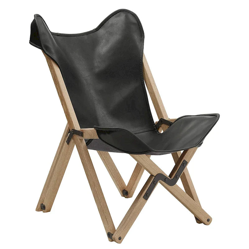 Cantu Authentic Top Grain Leather Tripolina Sling Chair by iNSPIRE Q Modern - image 10