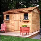 Cabana 12 ft. W x 8 ft. D Wood Storage Shed - image 1