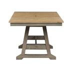 Lindsey Farm 7-Piece Trestle Table Set in Gray and Sandstone - image 5