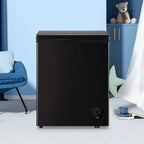 3.6 Cu.ft Chest Mini Freezer with Wheels Deep Freezer for Bulk Storage Top Open Door 2 Removable Baskets 7 Modes Temperature for Home Apartment Kitchen Black - image 9