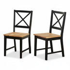 Set of 2 Solid Wood Crossback Dining Chairs by Simple Living - image 12