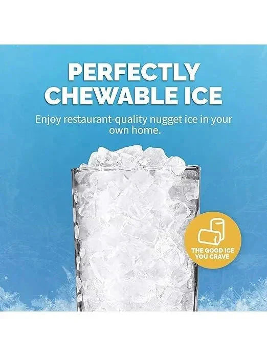 Nugget Countertop Ice Maker with Self-Cleaning Function, Refillable Water Tank, Perfect for Kitchens, Offices, Home Coffee Bars, and More - image 3