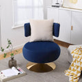 Round Barrel Chair with Fabric and Swivel Design - image 2