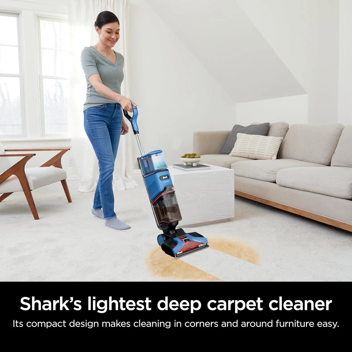 Shark CarpetXpert EX201 Carpet Cleaner, Cyan – Deep Cleaning with StainStriker, Perfect for Pets, Includes Spot & Stain Remover Tools - image 15