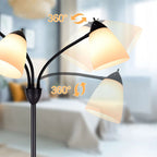 DINGLILIGHTING Floor Lamp Tall for Room: Flexible Gooseneck Floor Lamps Standing for Bedroom Home Office - Modern Floor Lights 5 - Light - image 10