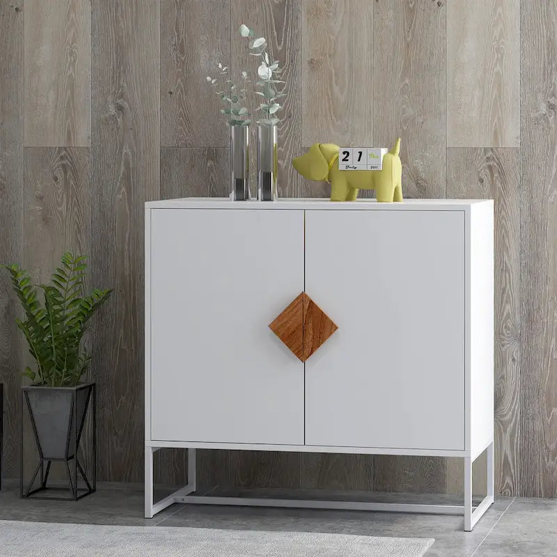 CUSchoice Solid Wood Square Handle 2-Door Sideboard - image 1