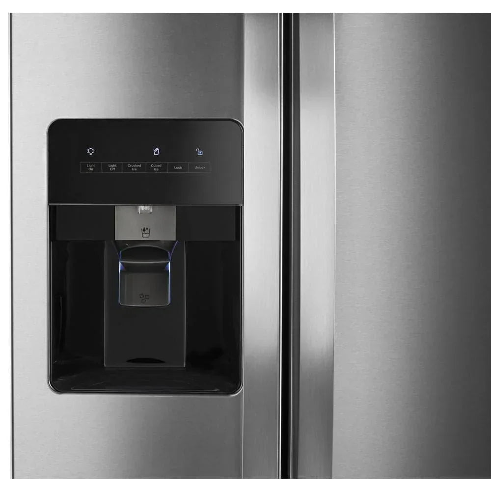 36-inch wide side-by-side refrigerator C 24 cubic feet stainless steel - image 2