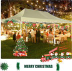 COBIZI 10x20 Heavy Duty Pop up Canopy Tent with 6 sidewalls Easy Up Commercial Outdoor Canopy Wedding Party Tents for Parties All Season Wind & Waterproof Gazebo with Roller Bag,Black(Frame Thickened) - image 15