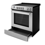 Cosmo 30 in. Stellar Collection 5.0 cu. ft. Electric Range with 4 Burner Glass Cooktop and Convection Oven in Stainless Steel - image 7