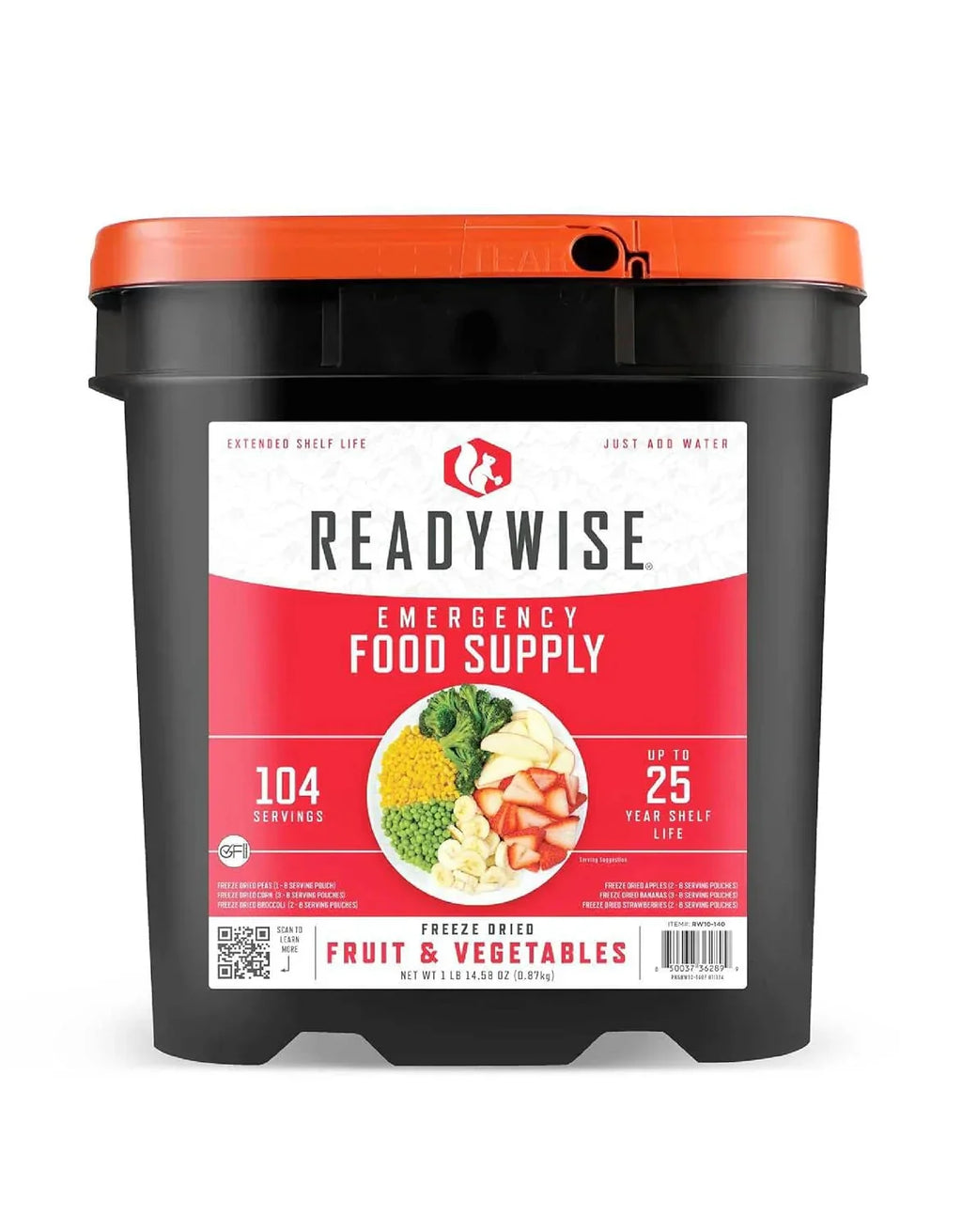 READYWISE - Chicken, Beef, Pork & Rice Emergency Food Supply Bucket, Premade, Freeze-Dried Survival Meals, 25-Year Shelf Life, Camping & Hiking Essentials, Long Term Meal & Food Supplies, 48 Meat & 40 Rice Servings - image 8