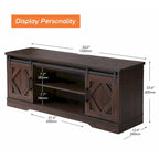 Rustic Farmhouse Barndoor TV Stand - Entertainment Center for TVs up to 70 Inches - image 28
