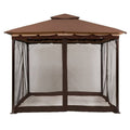 Sunjoy S-GZ001-E-MN 10' x 10' Mosquito Netting Panels for Gazebo Canopy - image 1